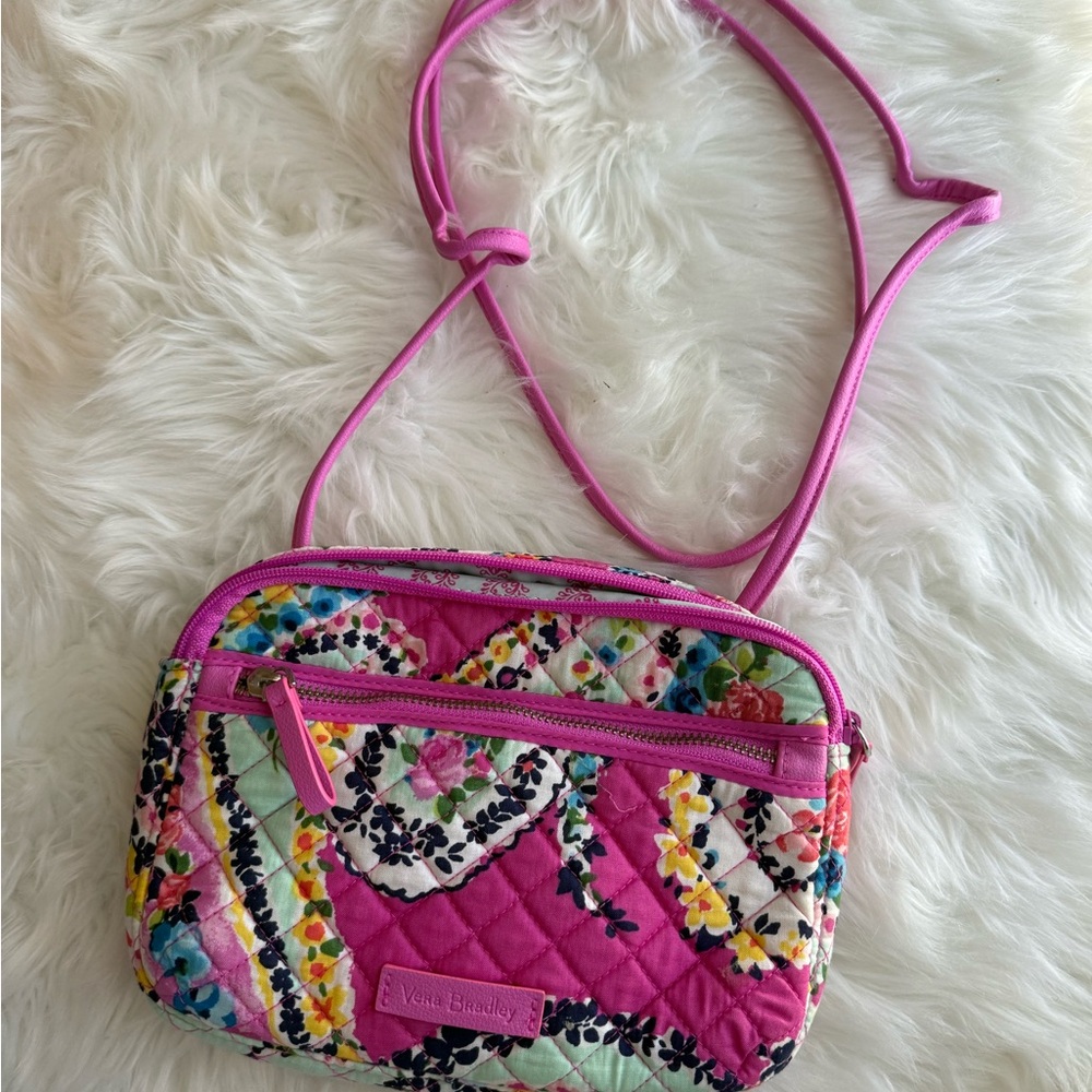 Vera Bradley Pink Quilted Crossbody Bag